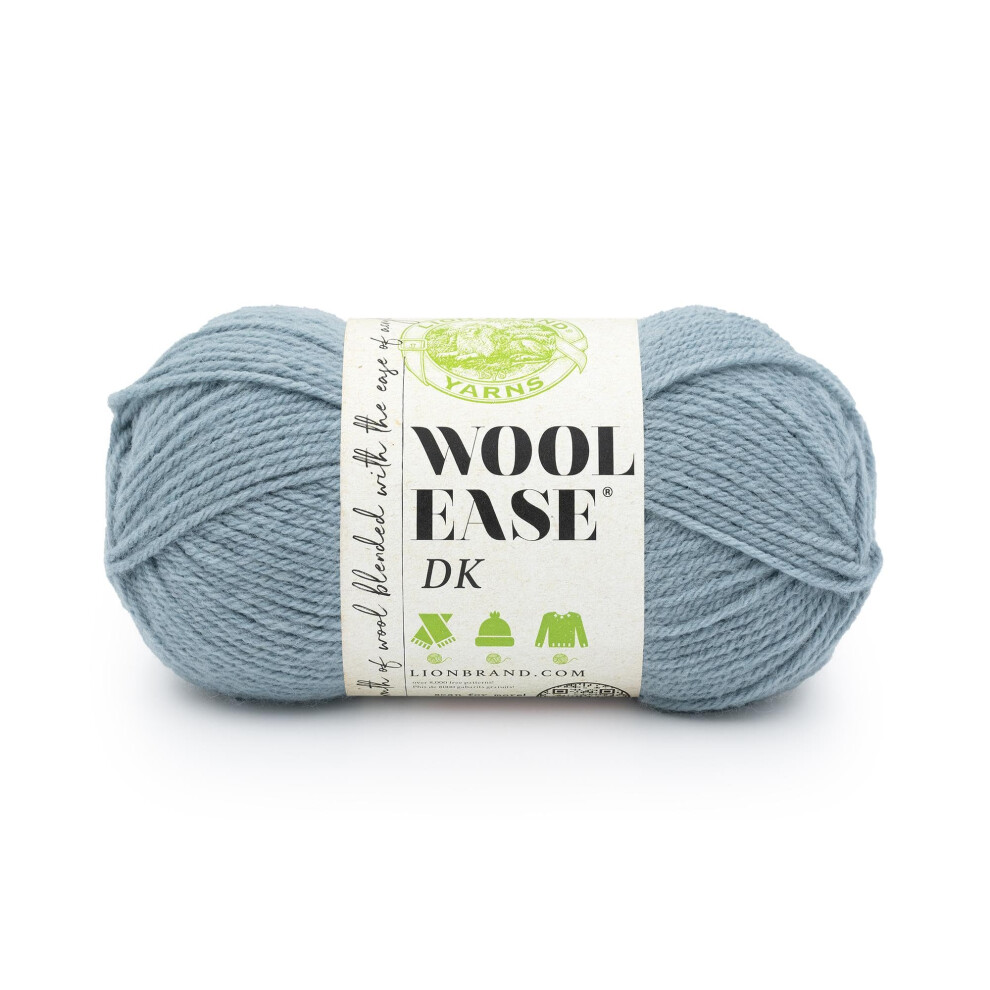 Lion Brand Wool-Ease DK Yarn  Yarn for Knitting  Crocheting  and Crafts  Bluegrass  1 Pack