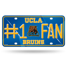 Plaque d'immatriculation en m tal pour supporter des Bruins de l'UCLA #1 de la NCAA de Rico Industries