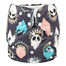 Sigzagor 2 7 ans Junior Big Tissu Class Diaper Nappy Pocket r utilisable Baby Kids Toddler (American Native Animal)
