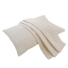 Lofe Kissenbezug aus Bio-Baumwolle     Eine Packung 40,6 x 55,9 cm Kinderkissenbezug     Fadenzahl 300     Weich, Sicher und Hypoallergen     Cremewei