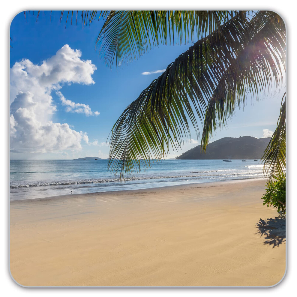 Premium Square Waterproof Mouse Pad Non-Slip Rubber Base - 9X9 Inches (The Sea) 683370722989