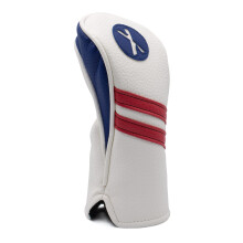 Pokrowce na glwke klubu golfowego ProActive Sports Vintage do pojazdw hybrydowych| X Hybrydowy pokrowiec na glwke | Klasyczny wyglad skry | Czerw
