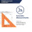 Pacific Arc's Scholastic Triangle - 10 inch - Fluorescent - 45/90 Angle - Polystyrene - Inking Edge - Technical Drawing Tools  Drafting  Architect and 2