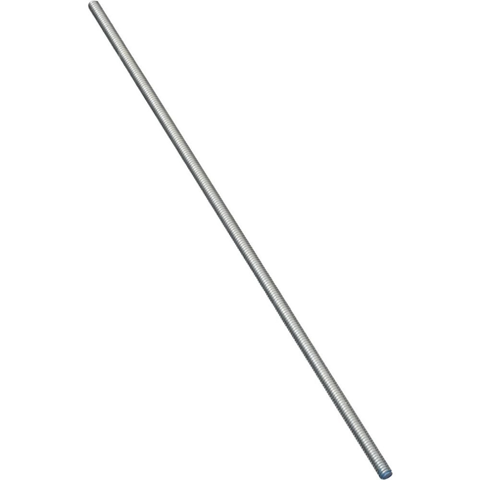 National Hardware N179-416 4000Bc Steel Threaded Rod In Zinc Plated 1/4""""-20X24"""" 038613179417