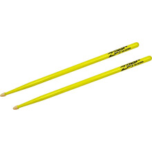Avedis Zildjian Company 5A Acorn neonkeltaiset rumpukapulat