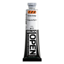 OPEN Slow-Drying Acrylics by GOLDEN Pyrrole Orange 2 fl oz. tube Professional Acrylic Paint Semi-Opaque