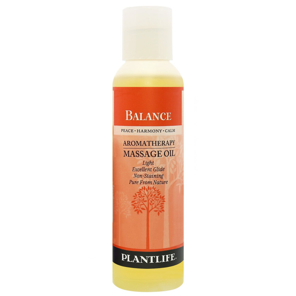Plantlife Balance Massage Oil - Absorbs Deeply Into The Skin And Is Circulated Throughout Providing Optimum Benefit To The Mind And Body - Made In Ca