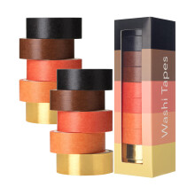 Mr. Pen- Washi Tape Set 10 Rolls Fiery Horizon Decorative Tape Set Colored Scrapbook Washi Tape for Journaling Washy-Tape Scrapbook Supplie