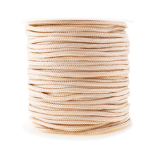 Mandala Crafts Strings Lift Cords - Roman Shades Cord Cream 3mm Nylon Cord - 55 yds flettet nylonstreng