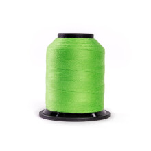 Finesse draad effen kleuren | 100% polyester 3-laags 50 gew. | Draadkegels | 100% polyester draad voor quilten en naaien (bladgroen 1 100 yards)