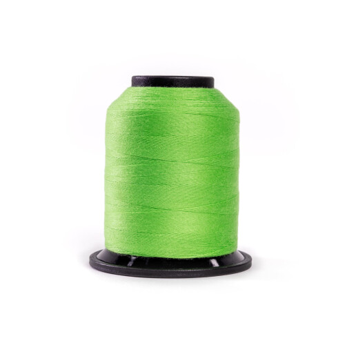 Finesse Thread Solid Colors | 100% Polyester  3ply  50wt | Thread Cones | 100% Polyester Thread for Quilting and Sewing (Leafy Green  1 100 Yards)