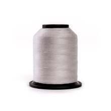 Finesse draad effen kleuren | 100% polyester 3-laags 50 gew. | Draadkegels | 100% polyester draad voor quilten en naaien (rookkwarts 1 100 yards)