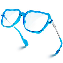 VISOONE Oversized blauwlichtblokkerende bril met chique vierkant TR90-frame en metalen bril voor dames heren REMY