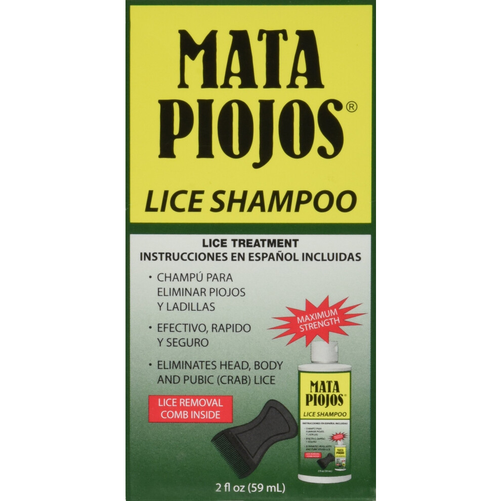 Photos - Hair Product Mata Piojos Lice and Nit Treatment Shampoo For Kids and Adults 2 FL Oz Bottle 0-48201-01420-4