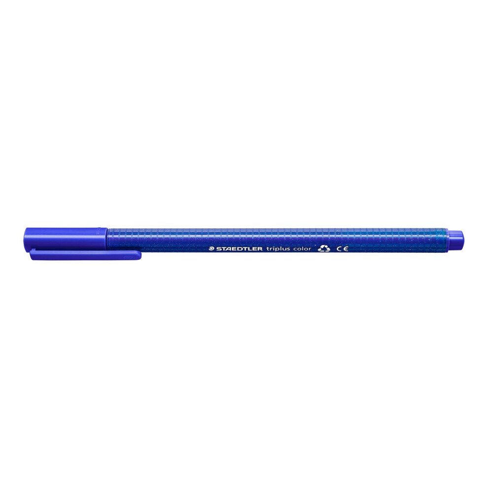Staedtler 323 Triplus Colour Fibre-Tip Pens 1.0 Mm Pack Of 10 Blue
