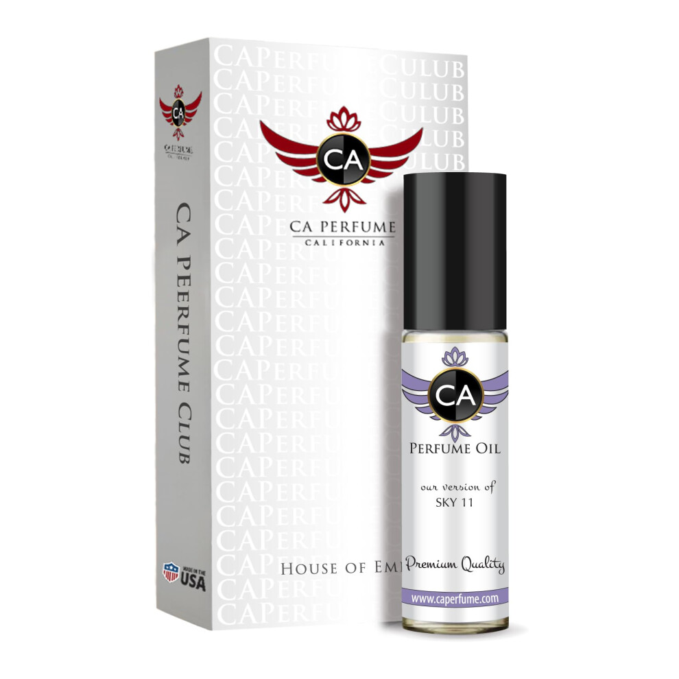 Parfumy Ca Ca Perfume Impression Of Emra Sky 11 For Women & Men Fragrance Body Oil Roll-On 0.3 Fl Oz/10Ml