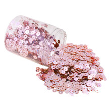 Mandala Crafts 20000 Rose Gold Sequins for Crafts - 6mm Paillettes Sequins for Sewing - Rose Gold Sequin Round Spangles with Holes Loose Flat Sequins