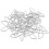 JAM PAPPER Frgglada fjrilsklmmor - Silverpappersklmmor - 20/pack 3