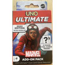 UNO ULTIMAM Marvel Card Game Pack-On Pack avec Ultimate Spider-Man Miles Morales Character Deck & 2 Collection Foil Cards varie