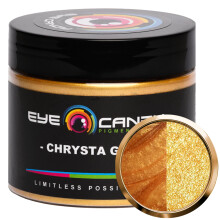 Eye Candy Pigments Prmiov zlat sldov prek - Chrysta Gold (50 g) - pro epoxidov pryskyrice Mdlov barvy Drevoobrbec Akryltov nalvac bom