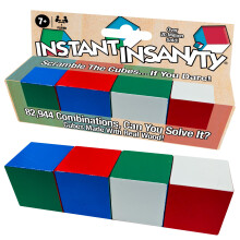 Dreven edice Instant Insanity od vteznch tahu Hry USA Klasick hlavolam 82 944 kombinac a pouze jedno reen: Dokete to vyreit Vce ne 20 mil