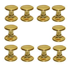 160 sets roestvrij staal lederen klinknagels dubbele dop klinknagel buisvormige metalen noppen reparaties decoratie ambachtelijke accessoires voor le