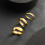 King Will Glory 4 mm chapado en oro High Polished Comfort Fit Dipsten Carbide Ring Boder 9.5 2