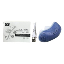 (Blue) Micro Cpap Electric Noise Anti Snoring Device Sleeping Aid Snore Stopper Apnea