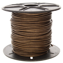 Het Beadsmith lederen koord - Metallic Kansa - 1,5 mm spoel - 25 yards/22,86 meter - Indiase leren string Ideaal voor vlechten, kralenkettingen, fijn