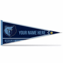 Rico Industries NBA Basketbal Memphis Grizzlies Gepersonaliseerd - Aangepaste 12"""" x 30"" zachte vilten wimpel - Eenvoudig op te hangen