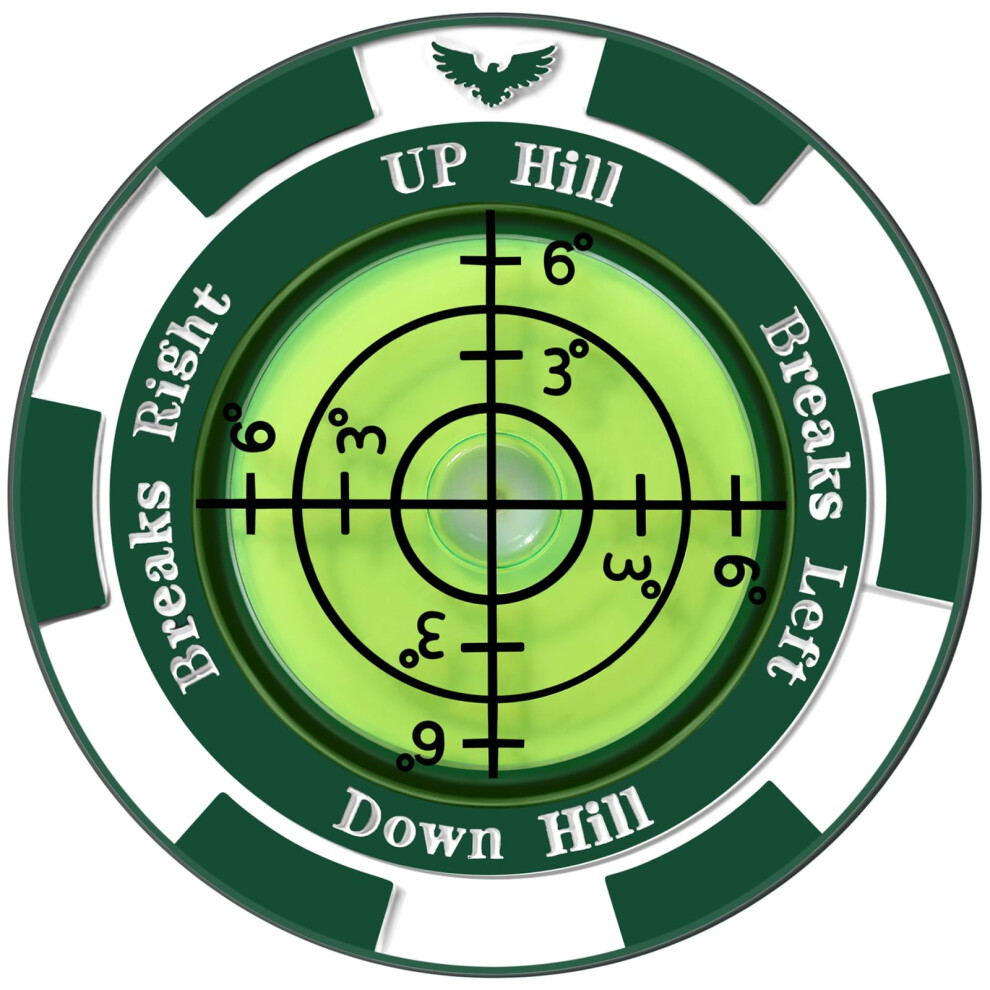 Lecteur De Green De Golf Yobbai Slopevision Pro Avec Niveau Bulle Horizontal Et Marqueur De Balle De Golf - Aide La Lecture De Green De Haute-image