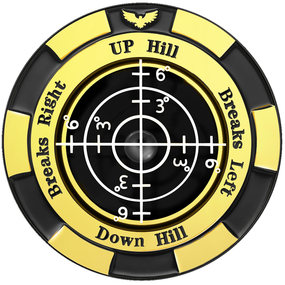 Lecteur De Green De Golf Yobbai Slopevision Pro Avec Niveau Bulle Horizontal Et Marqueur De Balle De Golf - Aide La Lecture De Green De Haute-image