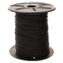 Het Beadsmith lederen koord - zwart - 1 mm spoel - 100 yards/91,44 meter - Indiase leren string Ideaal voor vlechten, kralenkettingen, fijne veterslu