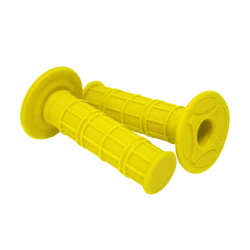 Poign   es de guidon pratiques en gel pour motocross et dirt bike (7/8""), 2 pi   ces - Jaune