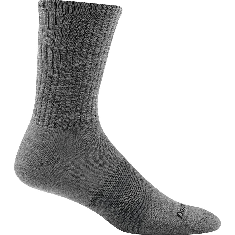 Darn Tough Standard Light Cushion Crew Socks - Men's Medium Gray X-Large-image-OPC-PGSPP5F-NEW