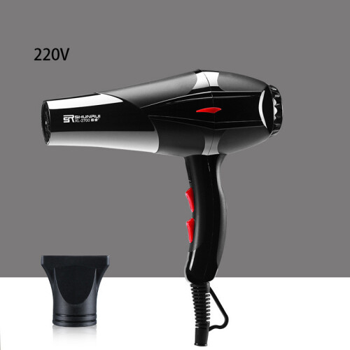 (Black-EU) Highpower Black High Wind Speed Hair Salon Style 220v110v Fashionable Home
