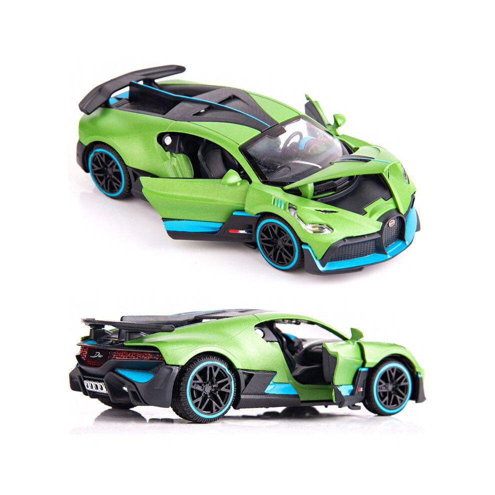 (Bugatti ) Alloy Diecast 132 Car Model Simulation Model Sports Lamborghini Bugatti Ae86 Green