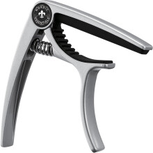 Guitar Capo Deluxe for Acoustic Guitars Ukulele Banjo Mandolin Bass - Made of Premium Quality Zinc Alloy for 6 & 12 String Instruments - Luxury Ac