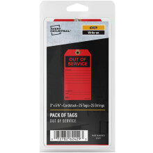 Avery fortrykte ude af drift tags med streng 5,75"""" x 3"""" r?de tags 25 skrive-p? h?nge tags (62429)