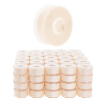 Mandala Crafts 144 Cream St?rrelse L Prewound Bobbins For Singer Sewing Machine - St?rrelse L Bobbins For Brother Sewing Machine - L St?rrelse Fo