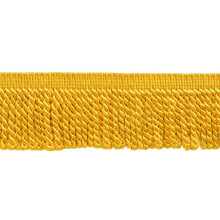 2 1/2"" (6 cm) dlugie wykonczenie z fredzlami w kolorze zlota (model nr EF25) Zloto flagowe nr 140 (jasnozlte zloto) Sprzedawane na miejscu (0,9 m/36