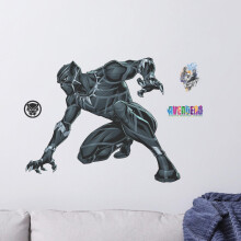 Fali Palz Marvel Fekete Prduc falmatrica Kiterjesztett valsg grnyedo fekete prduc hlszobadekor, lehzhat s ragaszthat vinil falmatrick