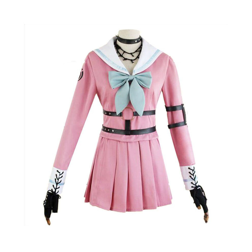 (Iruma Miu Costume, S) V3 Killing Danganronpa Harmony Iruma Miu Cosplay Halloween Costume Full Suit Set