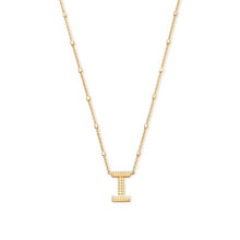 Kendra Scott I betus fggo nyaklnc noi divatkszerek 14 k aranyozott srgarz arany fm I betu