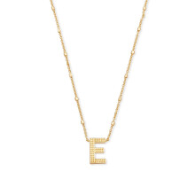 Kendra Scott E betu fggo nyaklnc noi divatkszerek 14 k aranyozott srgarz arany fm E betu