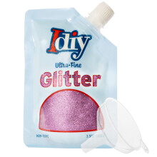 iDIY Ultra Fine Glitter (100g 3,5 uncji etui) w latwej do nalewania torbie i lejku - Magenta Purple Extra Fine-Nietoksyczne DIY Sztuka i rzemioslo Pr
