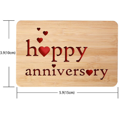 Della Stella Wooden Anniversaire Card 1
