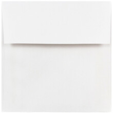 JAM PAPIR 5 x 5 firkantede invitationskonvolutter - Hvid - 25/Pak
