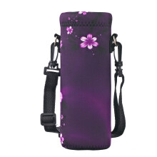 RICHEN Neoprene Water Bottle Carrier Bag with Adjustable Shoulder Strap Insulated Water Bottle Cover for 1000ml/32oz Stainless Steel/Glass/Plastic Bo