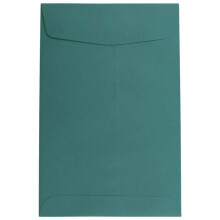 JAM PAPER 6 x 9 Envelopes Premium de Catlogo Aberto - Verde Teal - 10/Pacote